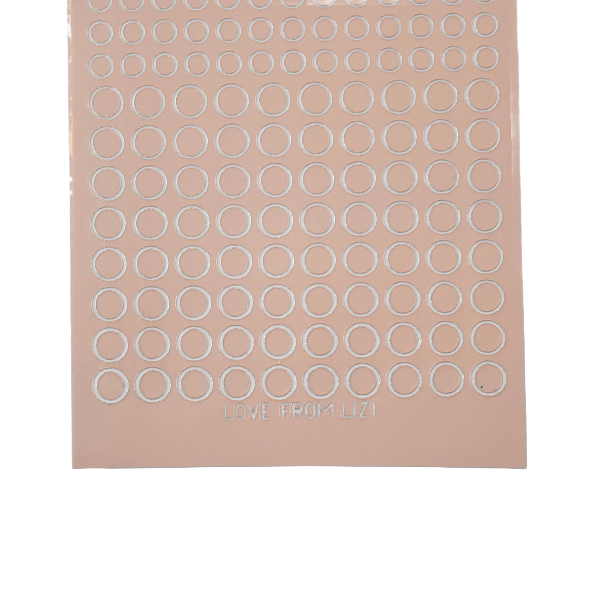 Mini Circles Mink Peel-Off Stickers